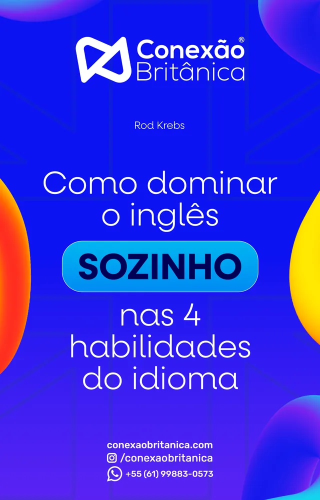 Capa do eBook Como dominar o inglês sozinho nas 4 habilidades do idioma
