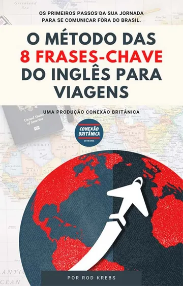 Capa do e-book O Método das 8 Frases-Chave do Inglês para Viagens, de Rod Krebs